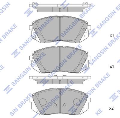 Hi-Q SP1848 - Тормозные колодки, дисковые, комплект autospares.lv