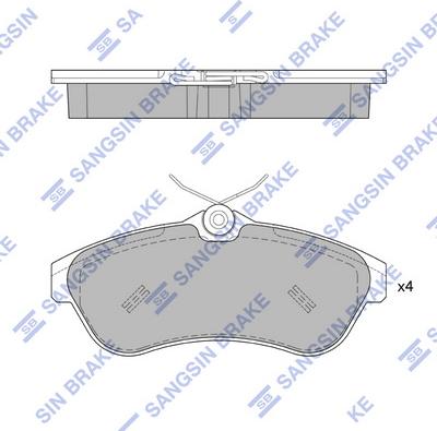 Hi-Q SP1866 - Тормозные колодки, дисковые, комплект autospares.lv