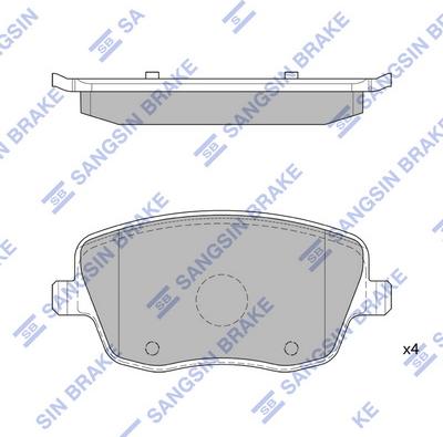 Hi-Q SP1806 - Тормозные колодки, дисковые, комплект autospares.lv