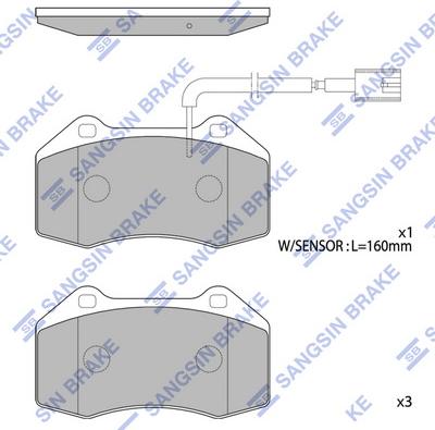 Hi-Q SP1814 - Тормозные колодки, дисковые, комплект autospares.lv