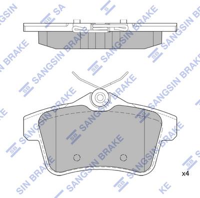 Hi-Q SP1881 - Тормозные колодки, дисковые, комплект autospares.lv