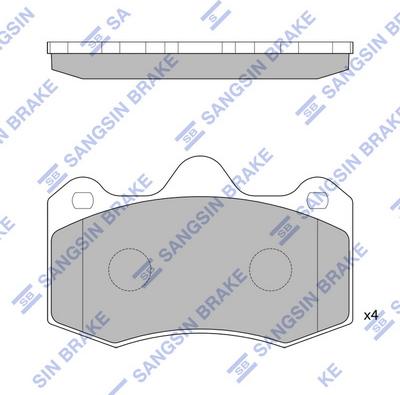 Hi-Q SP1835 - Тормозные колодки, дисковые, комплект autospares.lv