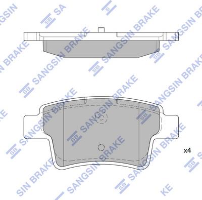 Hi-Q SP1831 - Тормозные колодки, дисковые, комплект autospares.lv