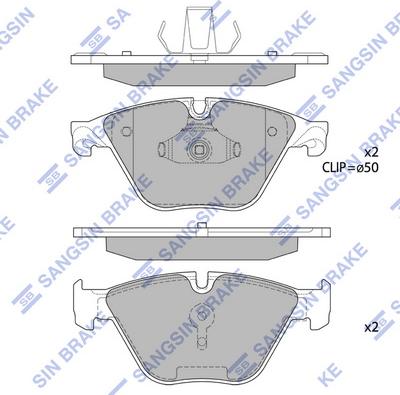 Hi-Q SP1821 - Тормозные колодки, дисковые, комплект autospares.lv