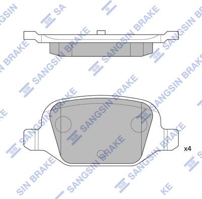 Hi-Q SP1823 - Тормозные колодки, дисковые, комплект autospares.lv