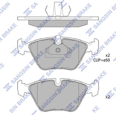 Hi-Q SP1389 - Тормозные колодки, дисковые, комплект autospares.lv