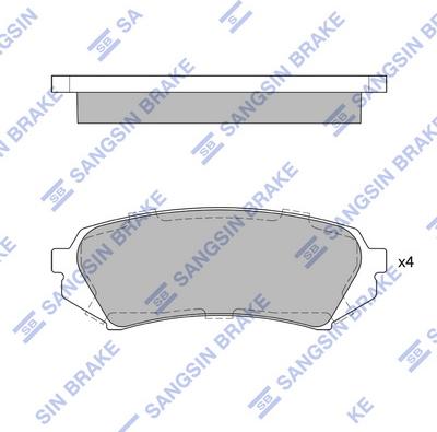 Hi-Q SP1380 - Тормозные колодки, дисковые, комплект autospares.lv