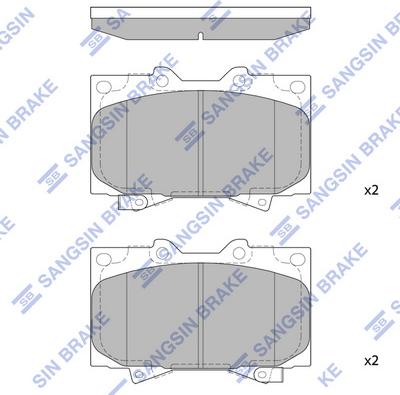 Hi-Q SP1379 - Тормозные колодки, дисковые, комплект autospares.lv