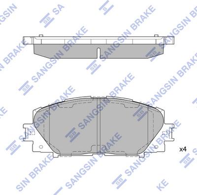 Hi-Q SP1377 - Тормозные колодки, дисковые, комплект autospares.lv