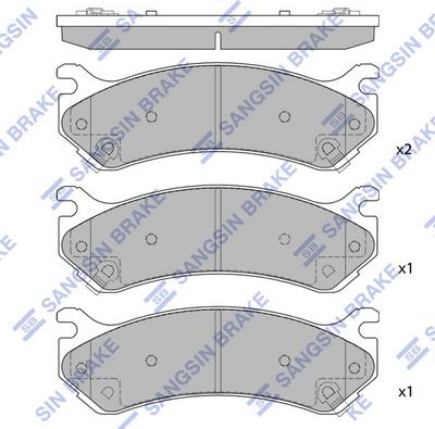 Hi-Q SP1298 - Тормозные колодки, дисковые, комплект autospares.lv