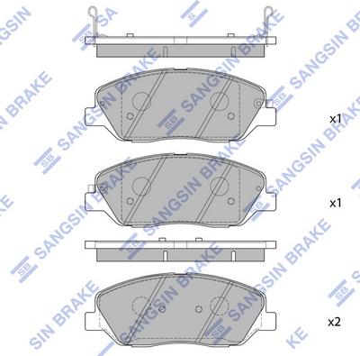 Hi-Q SP1246 - Тормозные колодки, дисковые, комплект autospares.lv