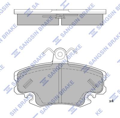 Hi-Q SP1243A - Тормозные колодки, дисковые, комплект autospares.lv