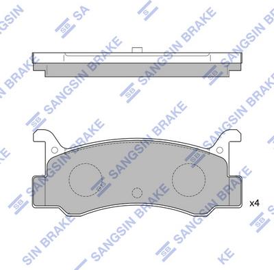 Hi-Q SP1215 - Тормозные колодки, дисковые, комплект autospares.lv