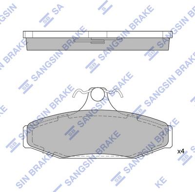 Hi-Q SP1210 - Тормозные колодки, дисковые, комплект autospares.lv