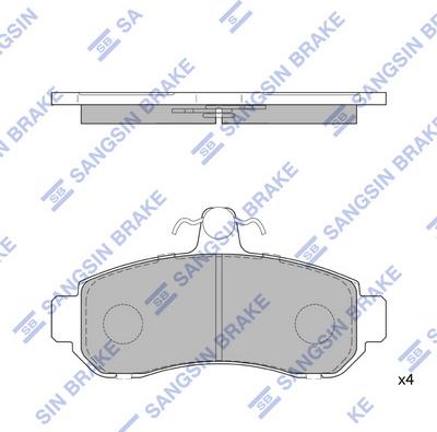 Hi-Q SP1218 - Тормозные колодки, дисковые, комплект autospares.lv