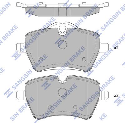 Hi-Q SP1799 - Тормозные колодки, дисковые, комплект autospares.lv