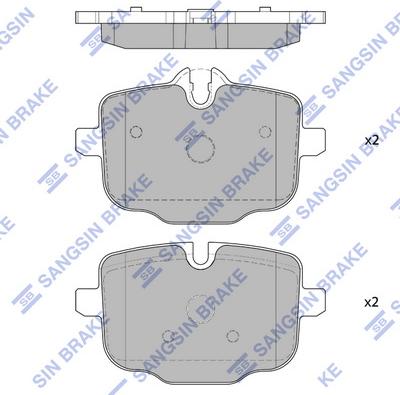 Hi-Q SP1793 - Тормозные колодки, дисковые, комплект autospares.lv