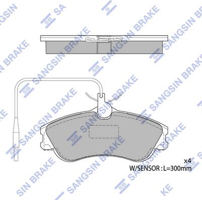 Hi-Q SP1743 - Тормозные колодки, дисковые, комплект autospares.lv