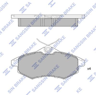 Hi-Q SP1747 - Тормозные колодки, дисковые, комплект autospares.lv