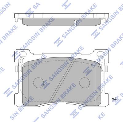 Hi-Q SP1756 - Тормозные колодки, дисковые, комплект autospares.lv