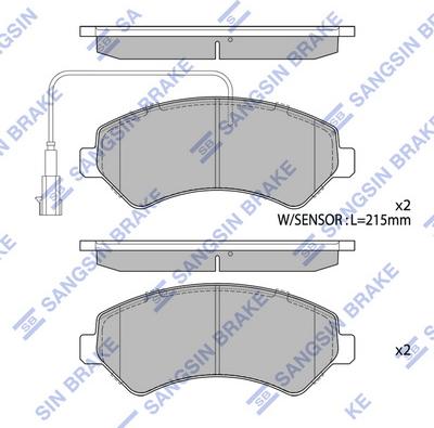 Hi-Q SP1716 - Тормозные колодки, дисковые, комплект autospares.lv