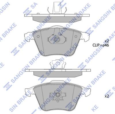 Hi-Q SP1784 - Тормозные колодки, дисковые, комплект autospares.lv