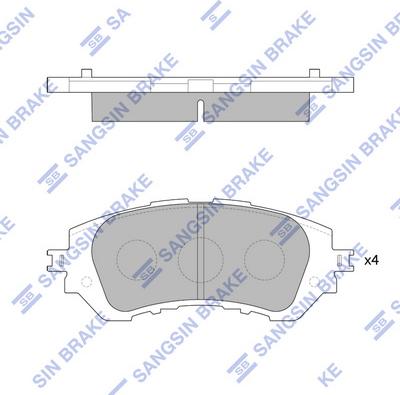 Hi-Q SP1780 - Тормозные колодки, дисковые, комплект autospares.lv