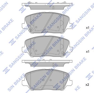 Hi-Q SP1720 - Тормозные колодки, дисковые, комплект autospares.lv