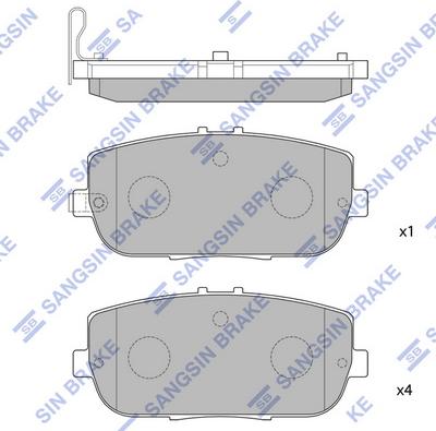 Hi-Q SP1771 - Тормозные колодки, дисковые, комплект autospares.lv