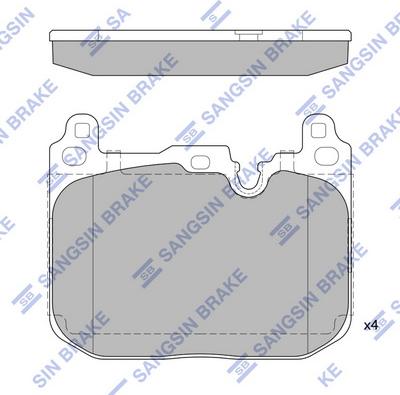 Hi-Q SP2402A - Тормозные колодки, дисковые, комплект autospares.lv