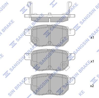 Hi-Q SP2094H - Тормозные колодки, дисковые, комплект autospares.lv