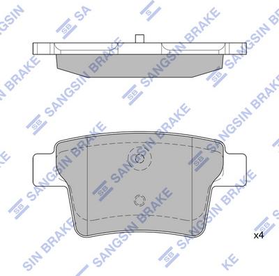 Hi-Q SP2095 - Тормозные колодки, дисковые, комплект autospares.lv