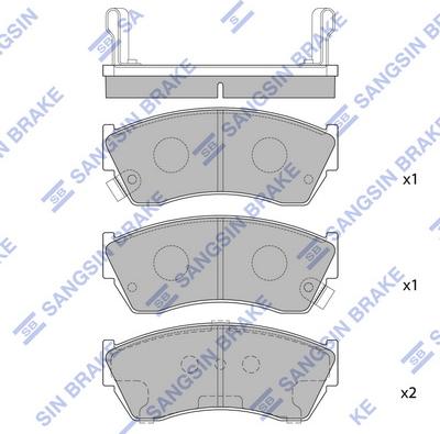 Hi-Q SP2009 - Тормозные колодки, дисковые, комплект autospares.lv