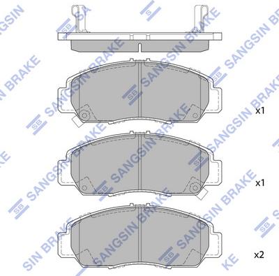 Hi-Q SP2012 - Тормозные колодки, дисковые, комплект autospares.lv