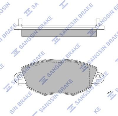 Hi-Q SP2030 - Тормозные колодки, дисковые, комплект autospares.lv