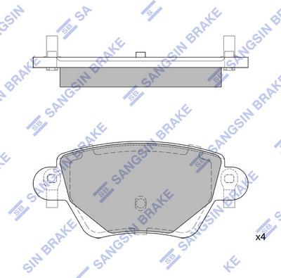 Hi-Q SP2031 - Тормозные колодки, дисковые, комплект autospares.lv