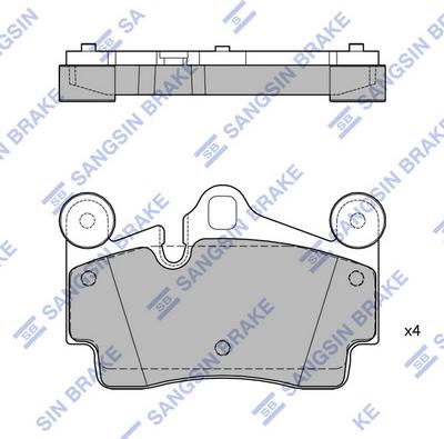 Hi-Q SP2198 - Тормозные колодки, дисковые, комплект autospares.lv