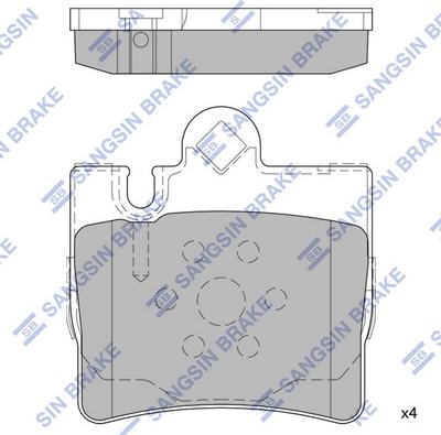 Hi-Q SP2192 - Тормозные колодки, дисковые, комплект autospares.lv