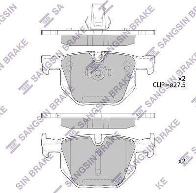 Hi-Q SP2158 - Тормозные колодки, дисковые, комплект autospares.lv