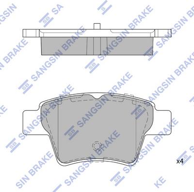 Hi-Q SP2153 - Тормозные колодки, дисковые, комплект autospares.lv