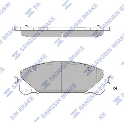 Hi-Q SP2137 - Тормозные колодки, дисковые, комплект autospares.lv