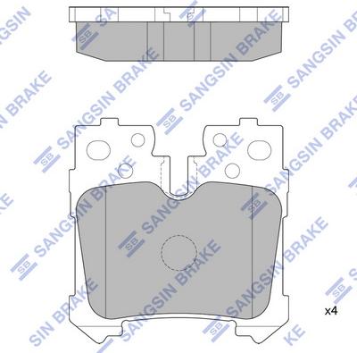 Hi-Q SP2301 - Тормозные колодки, дисковые, комплект autospares.lv