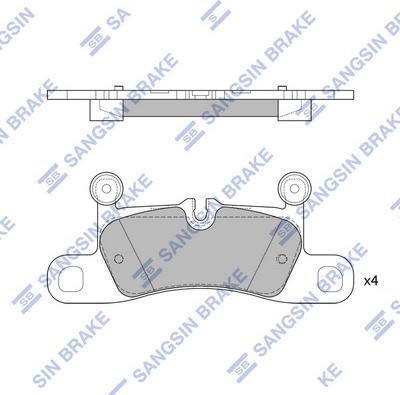 Hi-Q SP2319 - Тормозные колодки, дисковые, комплект autospares.lv