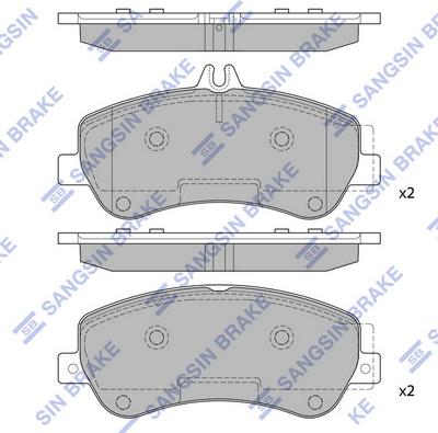 Hi-Q SP2330 - Тормозные колодки, дисковые, комплект autospares.lv