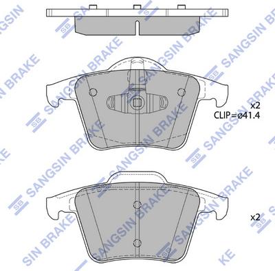 Hi-Q SP2299 - Тормозные колодки, дисковые, комплект autospares.lv