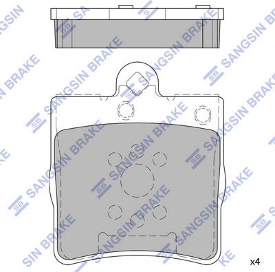 Hi-Q SP2208 - Тормозные колодки, дисковые, комплект autospares.lv