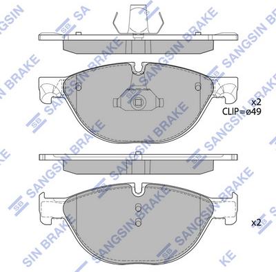 Hi-Q SP2212 - Тормозные колодки, дисковые, комплект autospares.lv