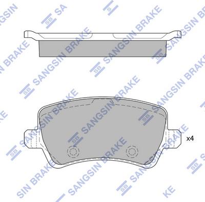 Hi-Q SP2286 - Тормозные колодки, дисковые, комплект autospares.lv