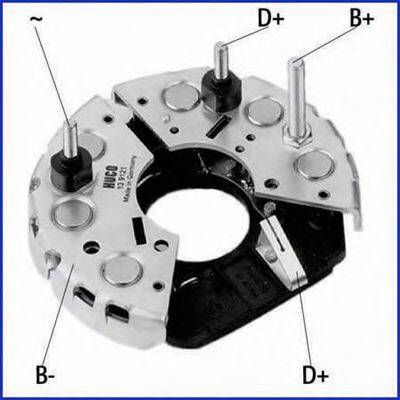 Hitachi 139121 - Выпрямитель, диодный мост, генератор autospares.lv