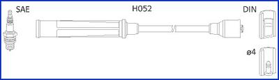 Hitachi 134576 - Комплект проводов зажигания autospares.lv